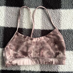 Lululemon flow Y bra purple tye dyesize 6